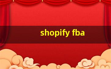 shopify fba